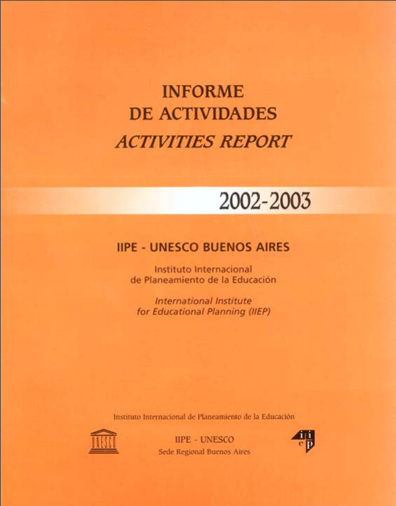 Relatório de Atividades 2002-2003