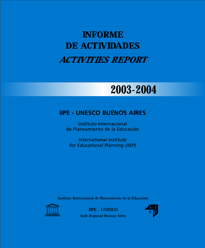 Relatório de Atividades 2003-2004