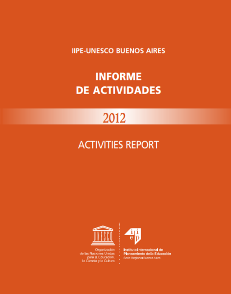 Relatório de atividades 2012